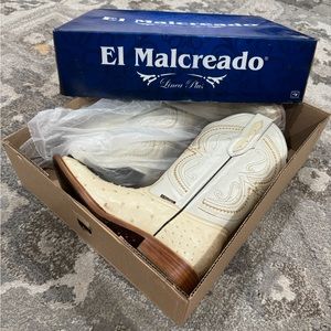 New Exotic Ostrich Cowboy Boots